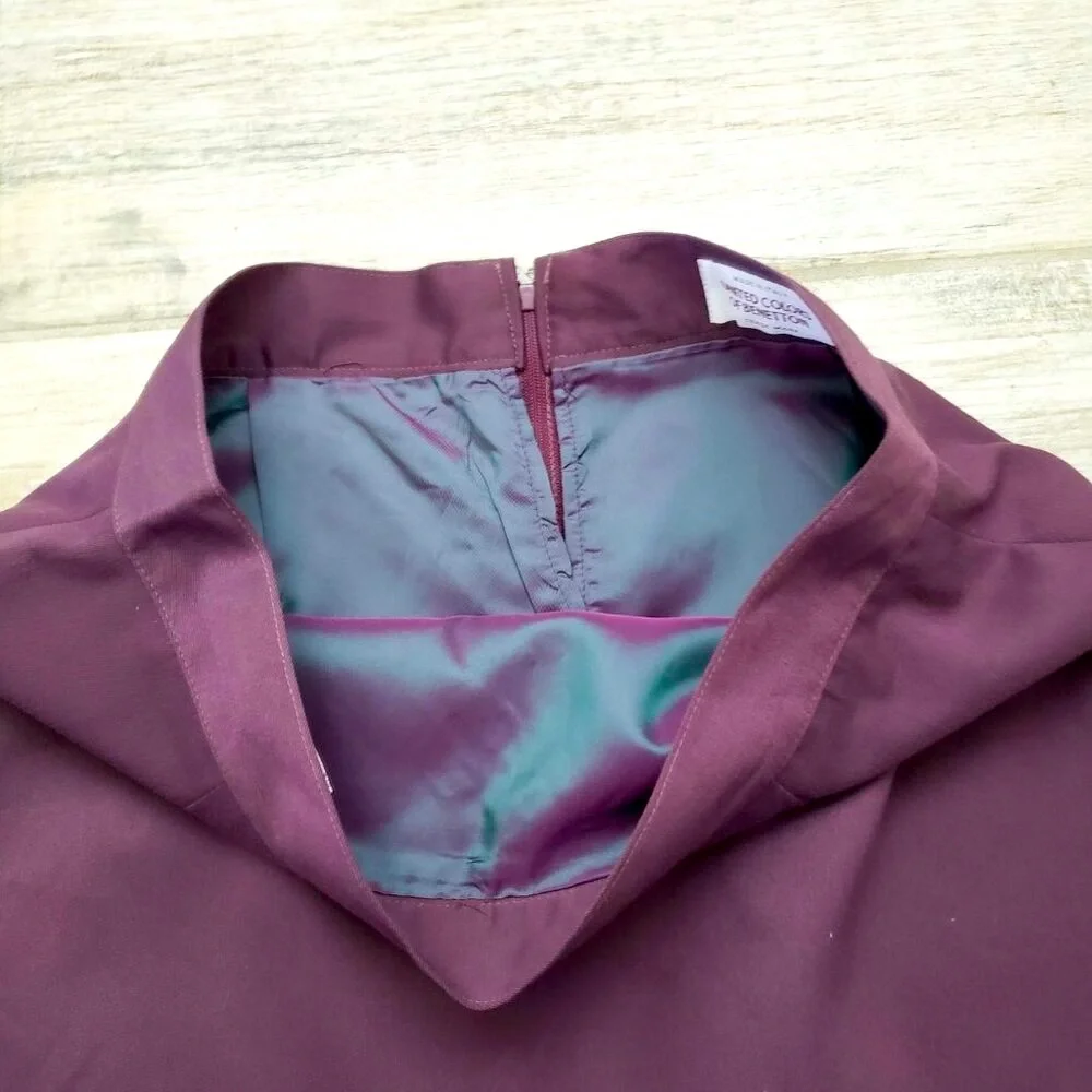 United Colors‎ of Bennetton Mini Skirt Women's Blush Rose Back Zip Lined 46 M/L